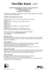 Heerlijke Kunst 2015 info