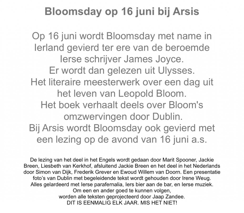 tekst Bloomsday correctie