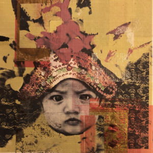 Annemarieke van Peppen Infinity The End 002 mixed media print 2022 20x20cm