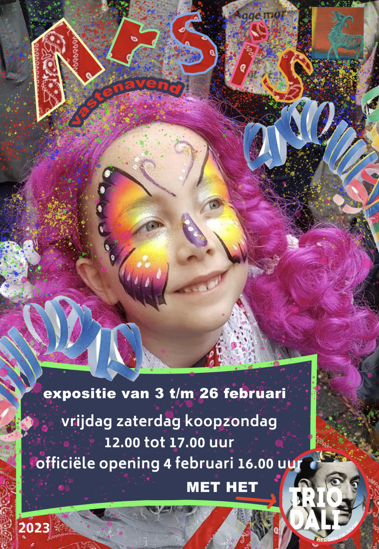 'Een Bonte Verzameling' Een expositie voor en door liefhebbers van Vastenavond en Carnaval, Mardi Gras en Vette Dinsdag. 3 t/m 26 februari 2023. Galerie Arsis.