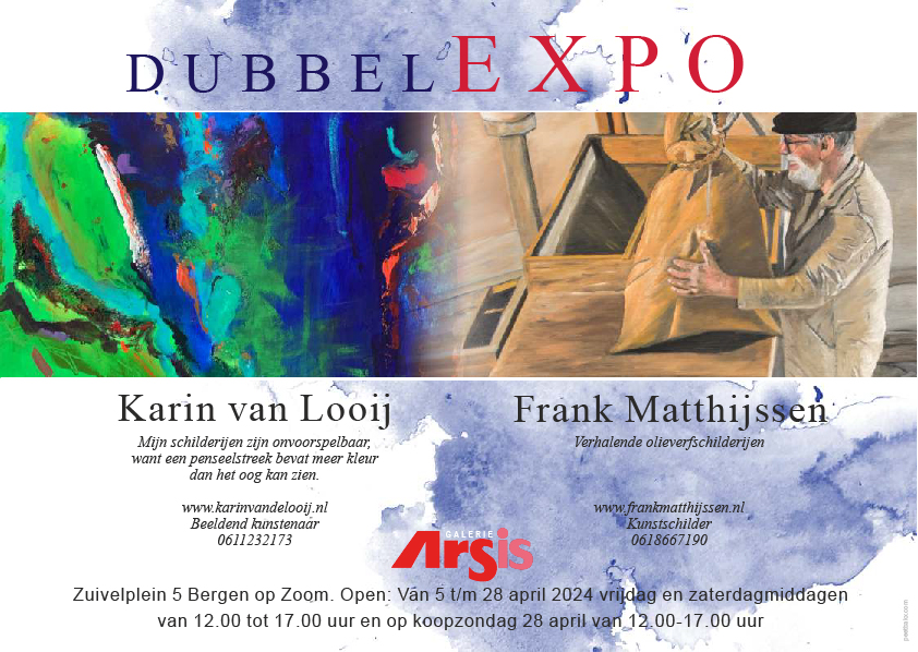 Tentoonstelling Frank Matthijssen en Karin van der Looij - 5 t/m 28 april.
