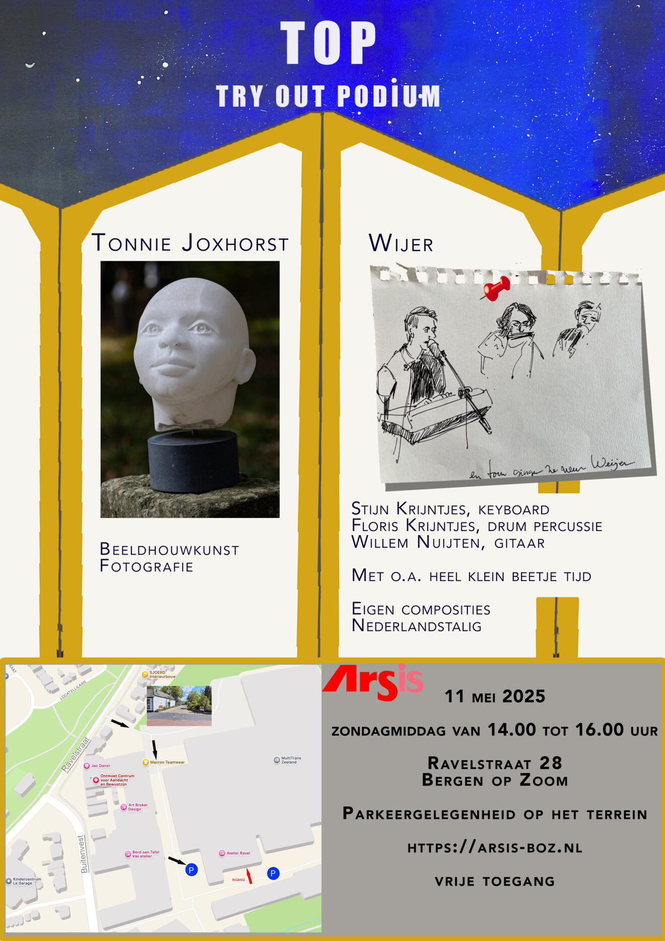 Arsis - TOP (Try out podium) zondag 11 mei 14:00